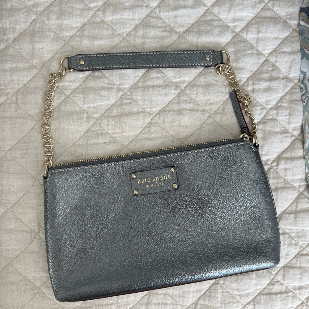 Kate Spade Grey / Silver Purse